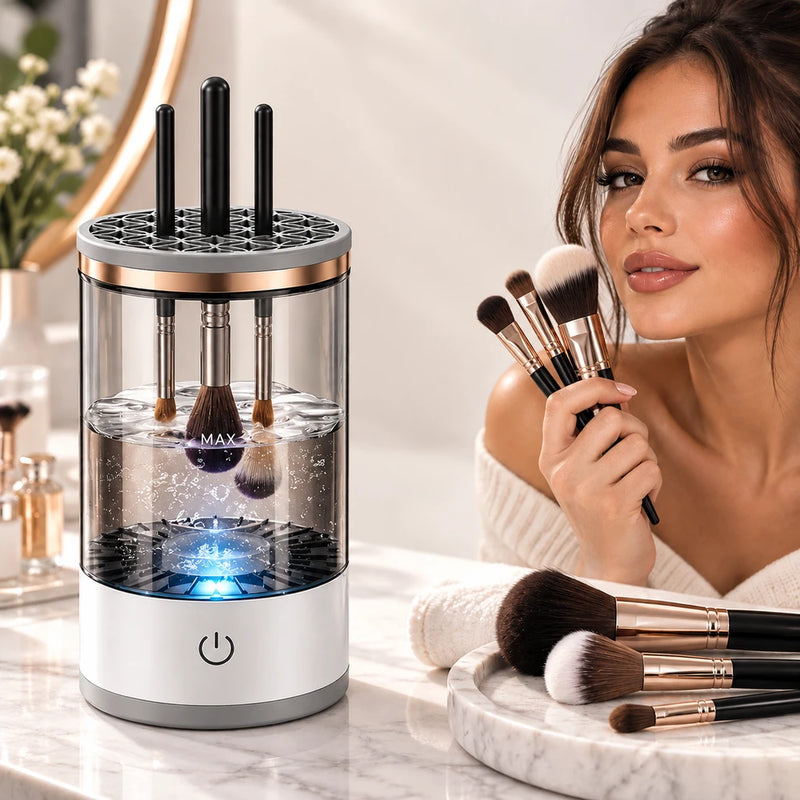 BrushGlow™ Automatic Makeup Brush Cleaner.