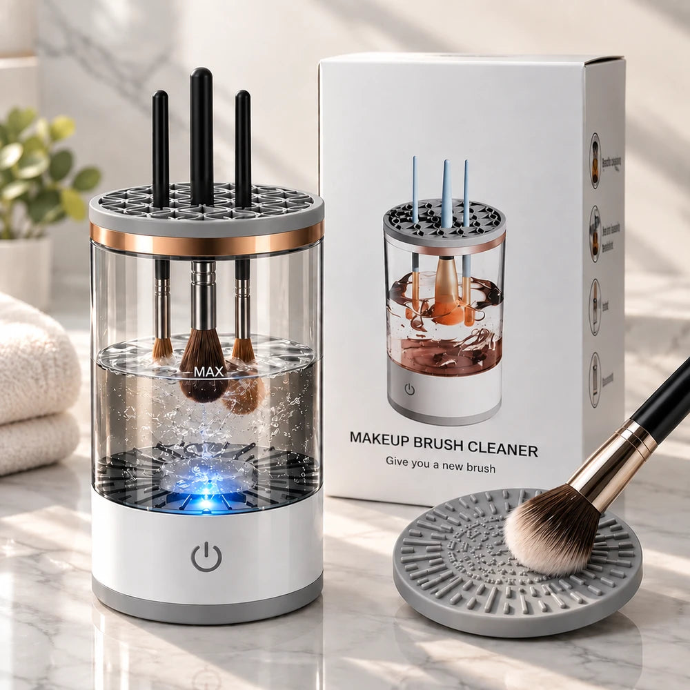 BrushGlow™ Automatic Makeup Brush Cleaner.